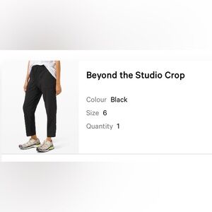 NWOT - Beyond the studio crop (discontinued)